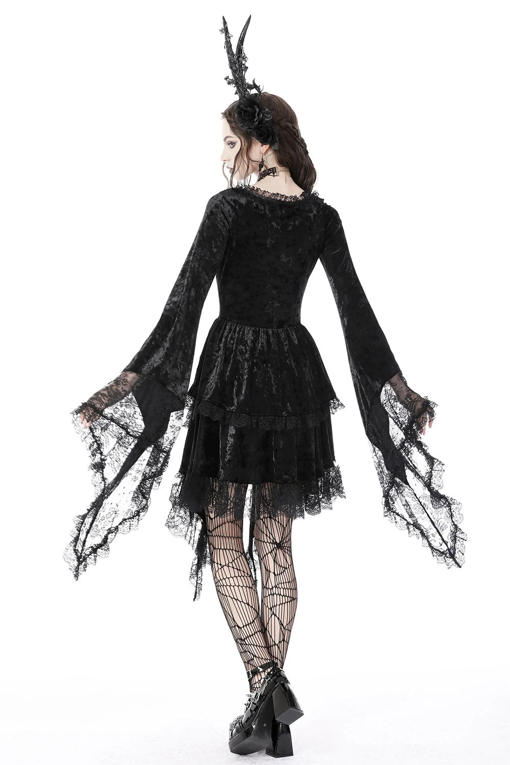 Vampire Veins Velvet Dress