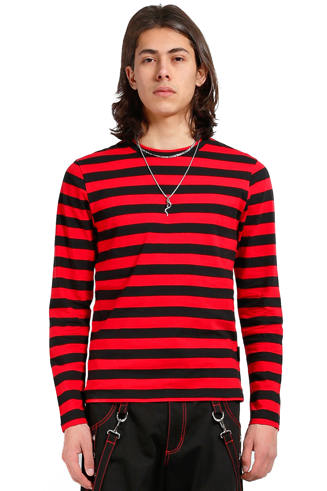 【あす楽対応】 CK7663M_STRIPEBLKRED_F-1.jpg?v トップス