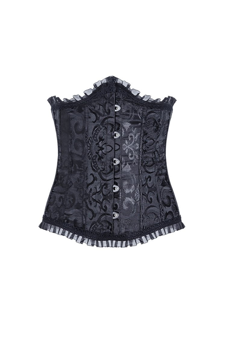 Dark In Love Gothic Lolita Waist Cincher Underbust Corset - Vampirefreaks Store