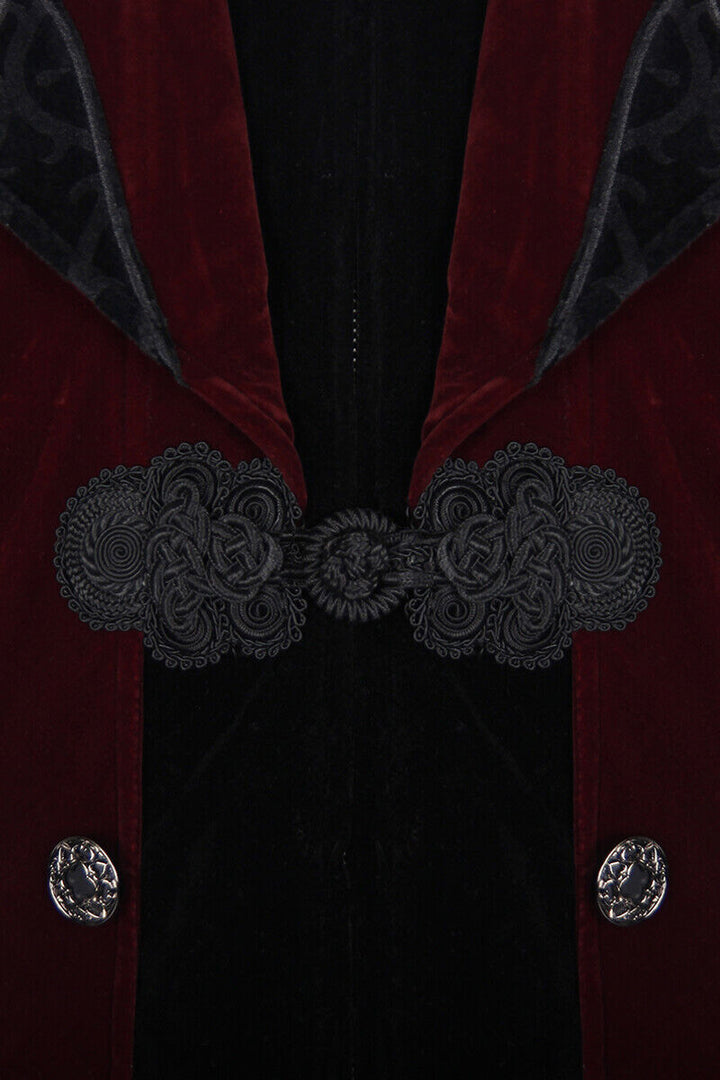 Crimson Blood Victorian Goth Coat