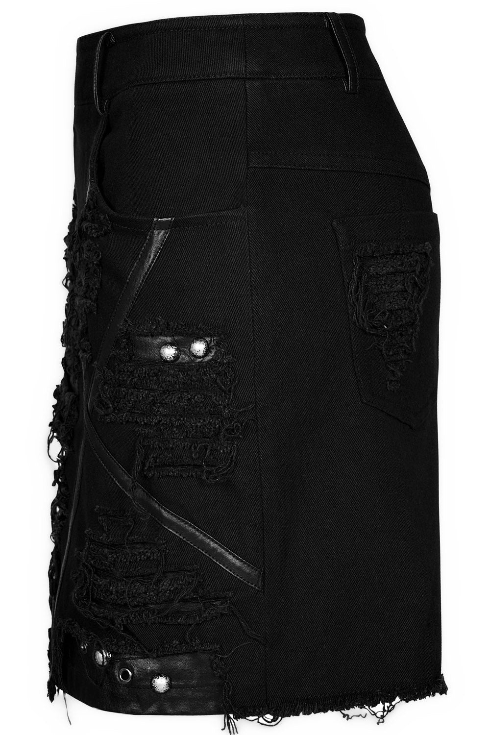 Little Black Raincloud Mini Skirt