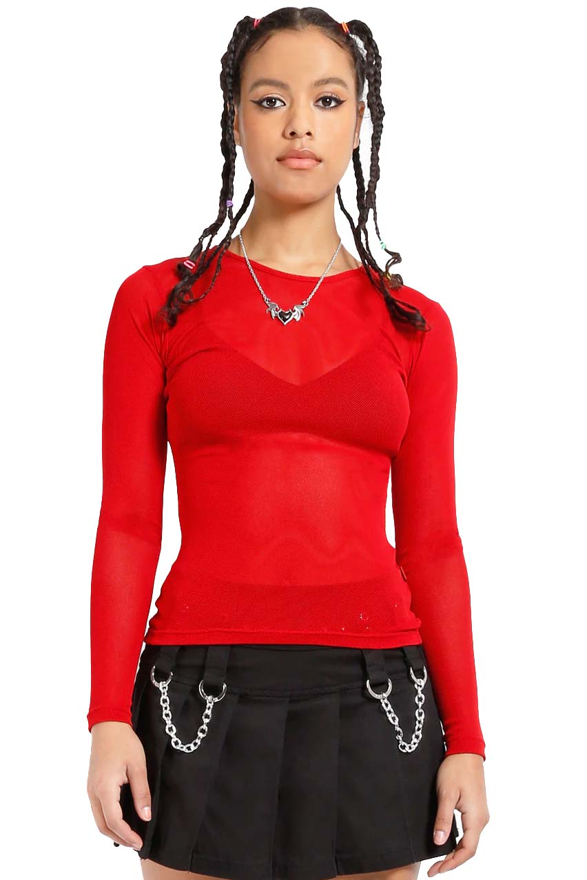 Tripp Ladies Long Sleeve Fishnet Shirt – VampireFreaks