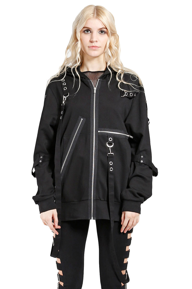 Tripp NYC Bondage Clash Hoodie - Vampirefreaks Store