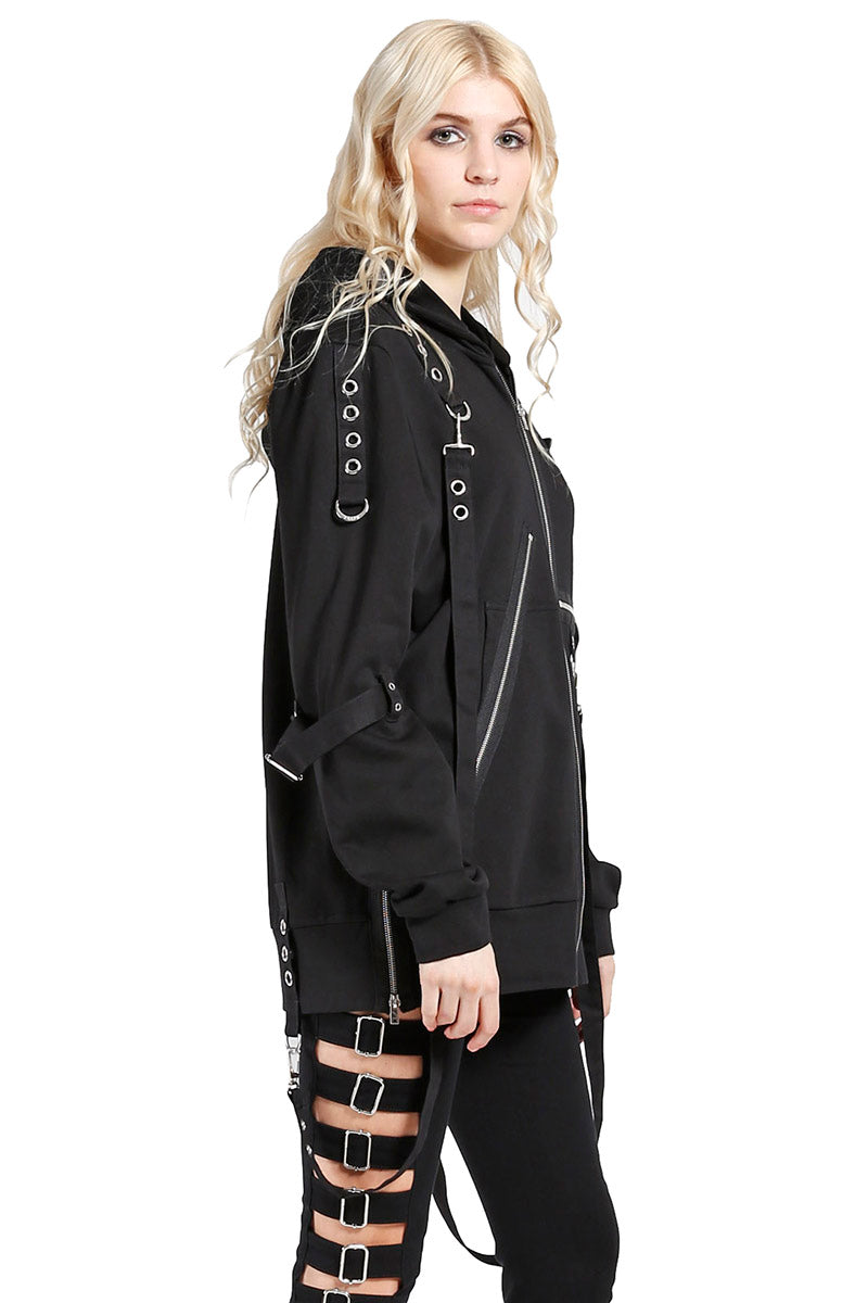 Tripp NYC Bondage Clash Hoodie - Vampirefreaks Store