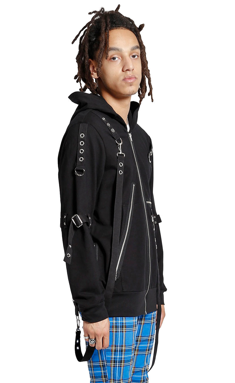 Tripp NYC Bondage Clash Hoodie - Vampirefreaks Store