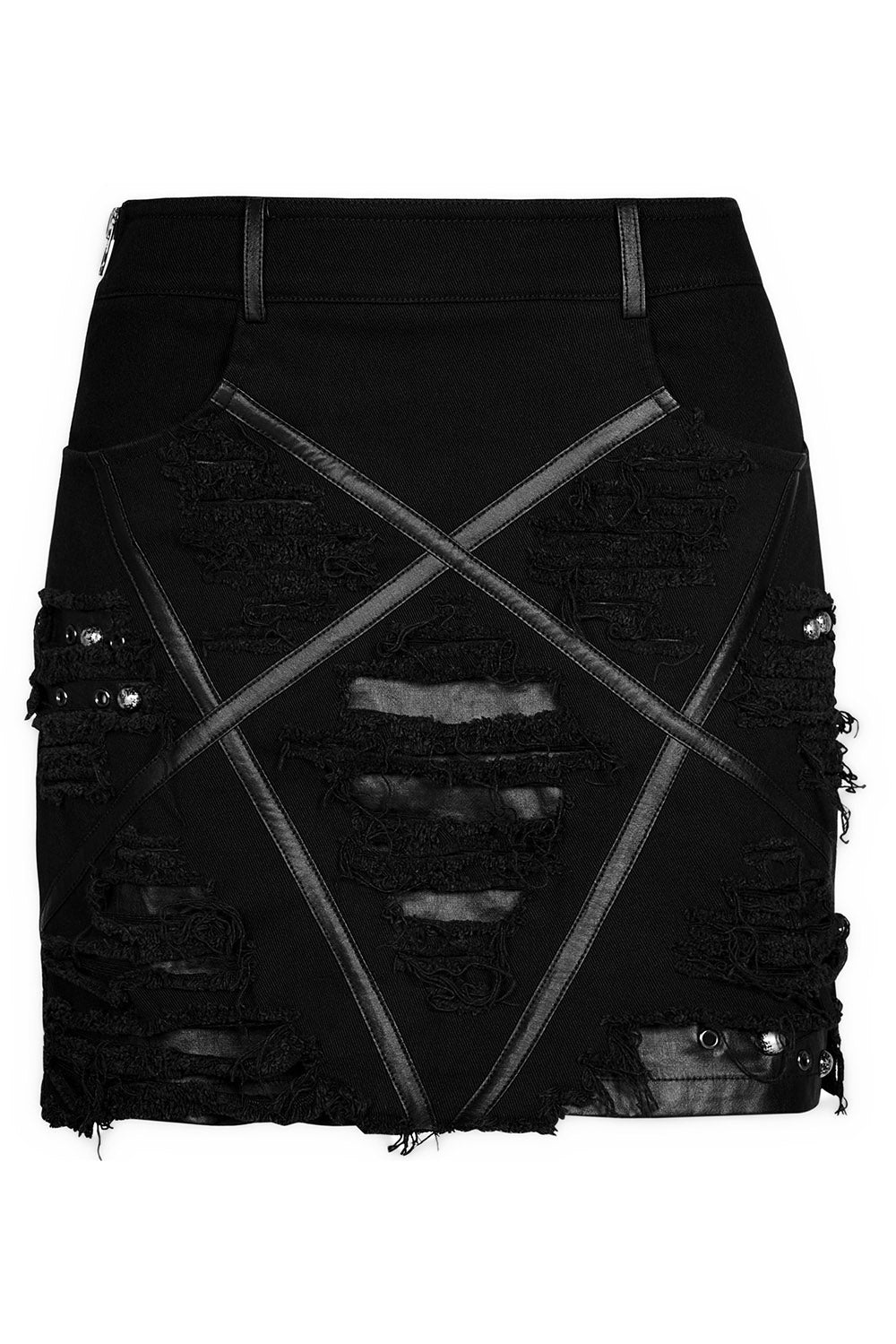 Little Black Raincloud Mini Skirt