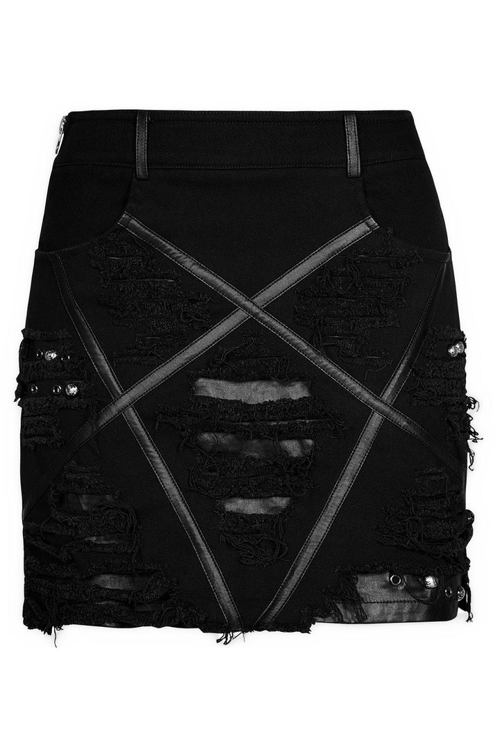Little Black Raincloud Mini Skirt