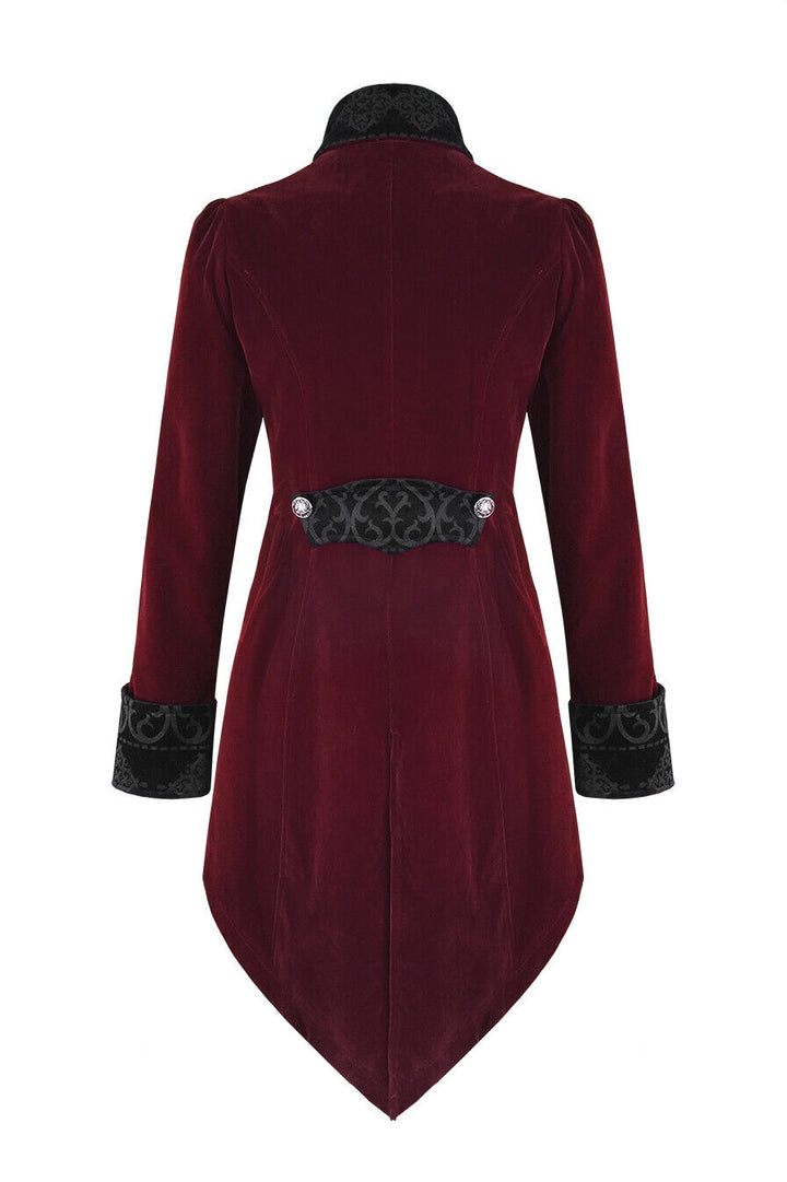 Crimson Blood Victorian Goth Coat