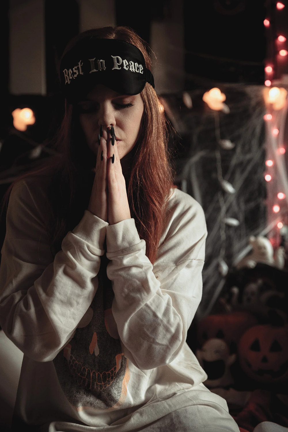 gothic sleep mask by lively ghosts