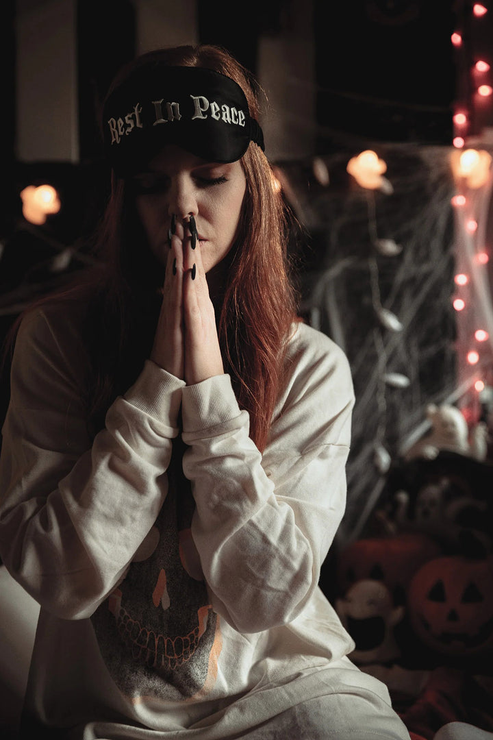 gothic sleep mask by lively ghosts