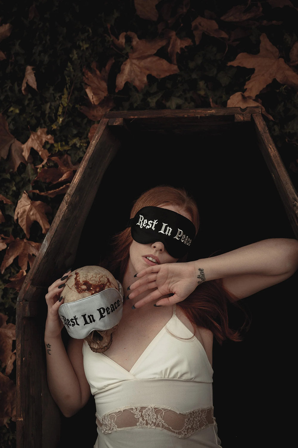 spooky silk sleep mask
