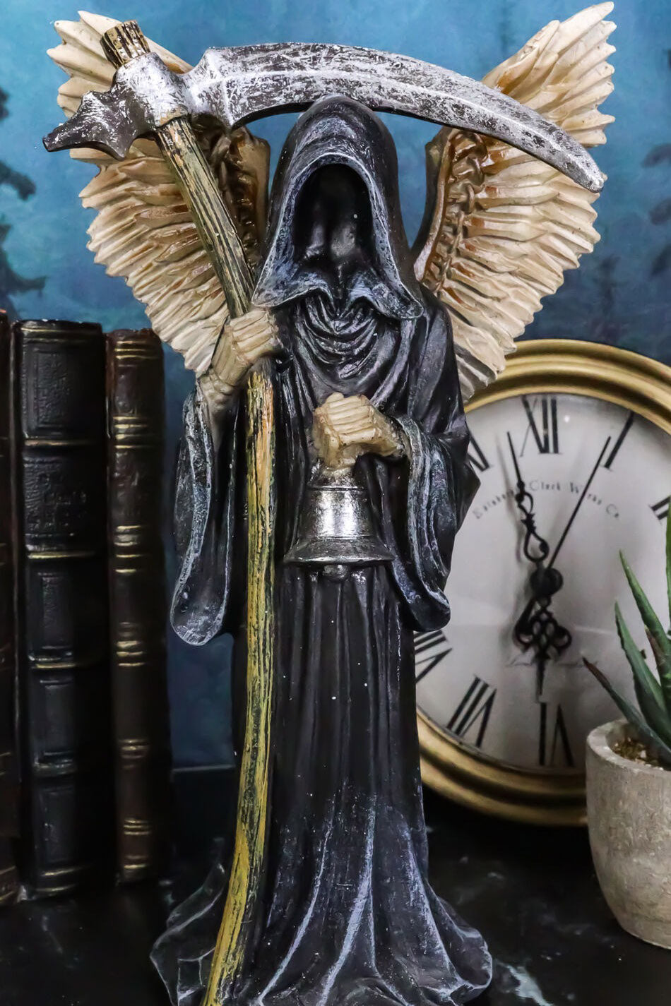 Winged Grim Reaper Statue