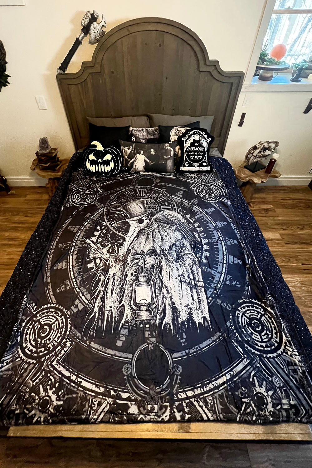 Plague Doctor Throw Blanket