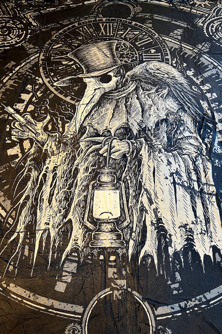 Plague Doctor Throw Blanket