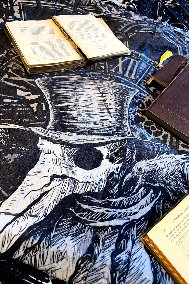 Plague Doctor Throw Blanket