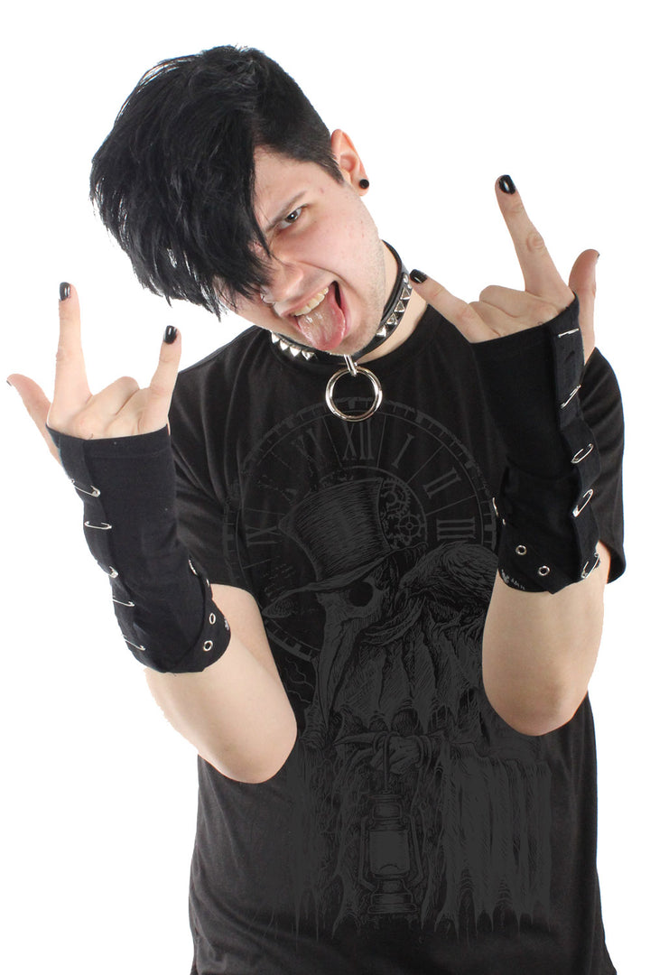 Tripp NYC Safety Pin Goth Arm Warmers