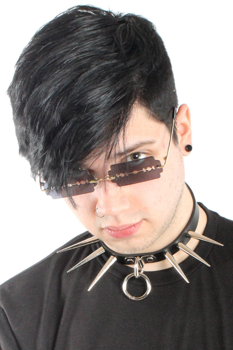 Razor Blades Inside Emo Punk Goth Halloween Costume | Poster