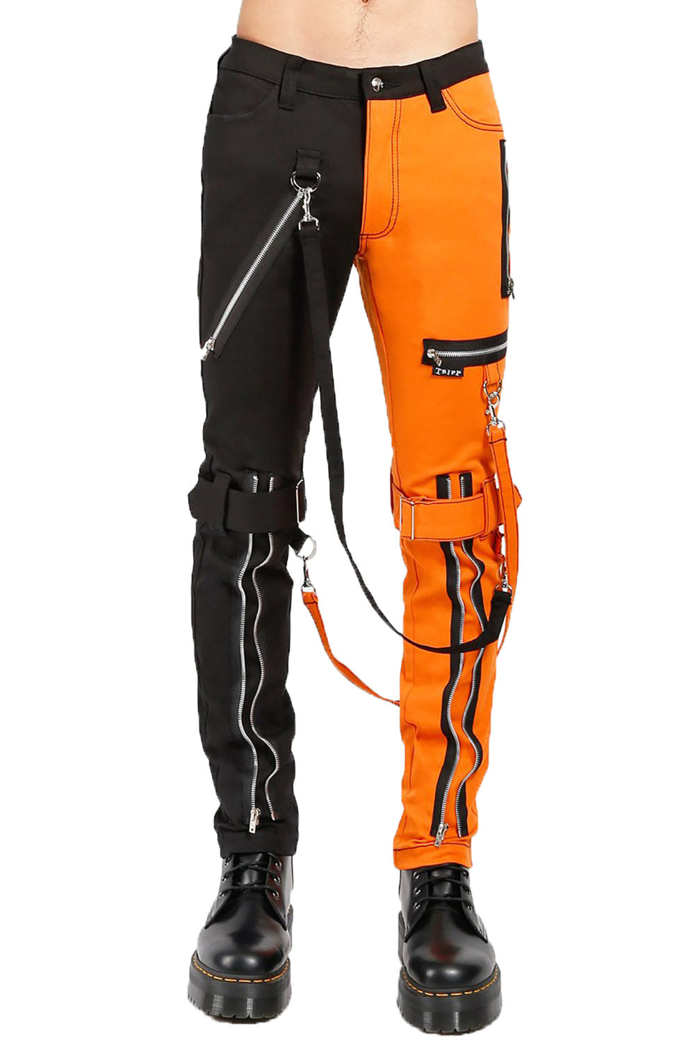 ALLAROUND \"BONDAGE PANT\"ネイビーチェック 新品 ALLAROUND 