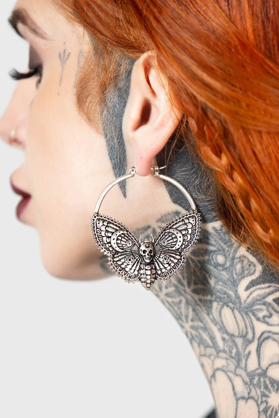Night Flutter Hoop Earrings