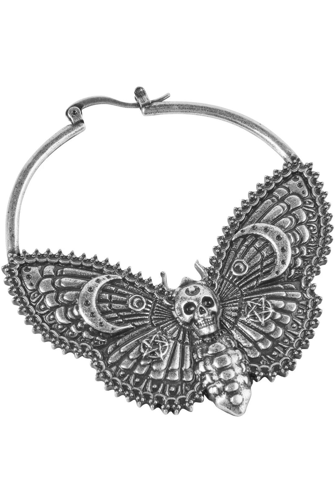 Night Flutter Hoop Earrings