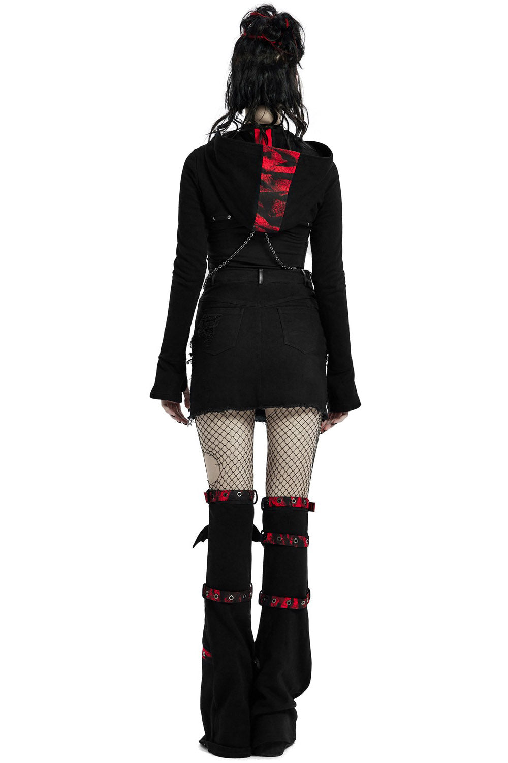 Little Black Raincloud Mini Skirt