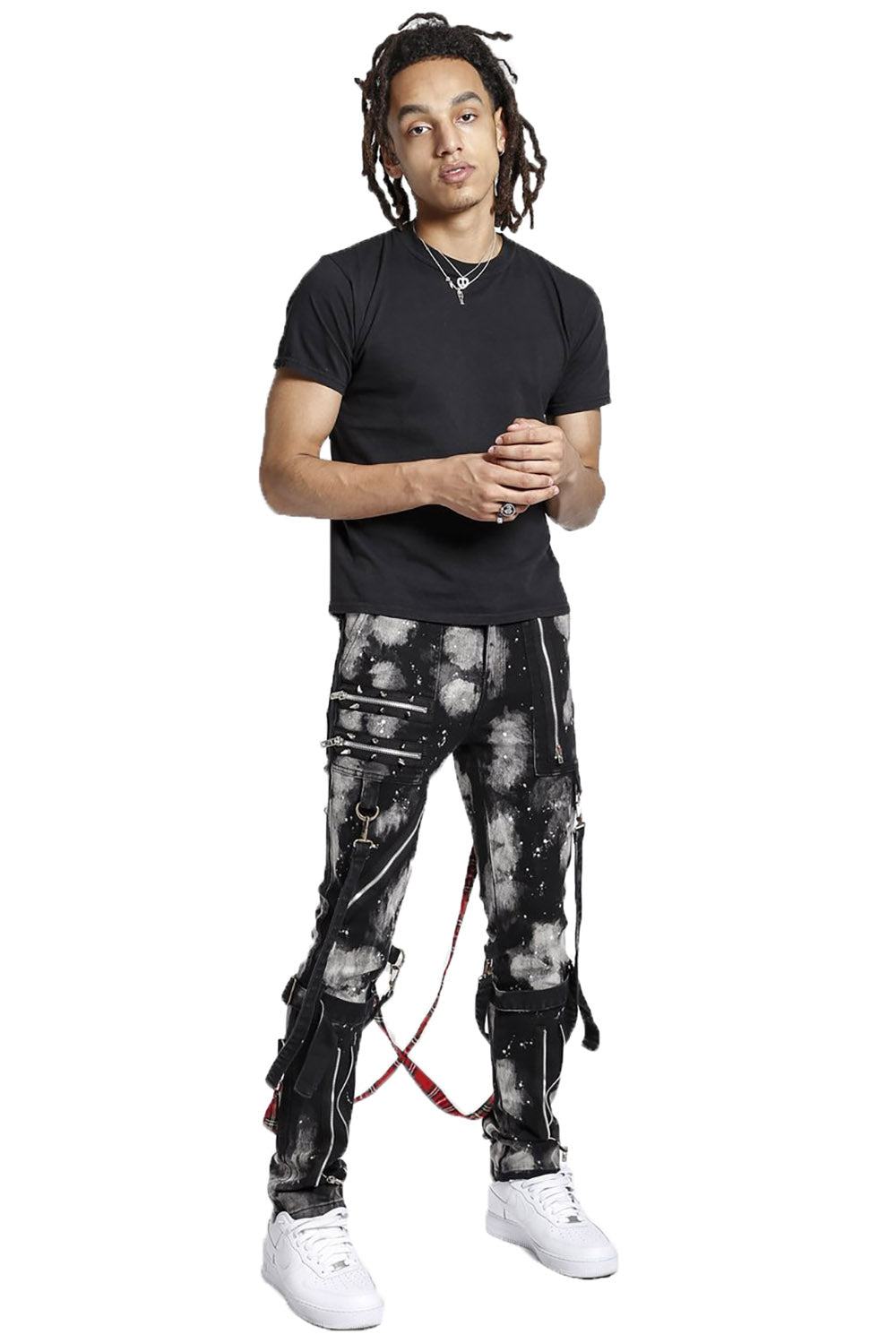 Tripp Bleach Stud Bondage Pants