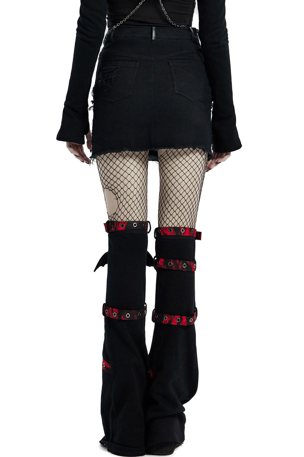 Little Black Raincloud Mini Skirt