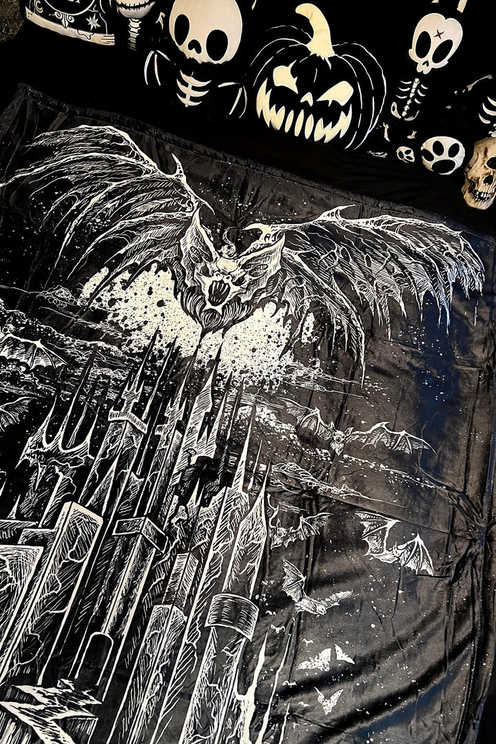 Vampire Castle Throw Blanket