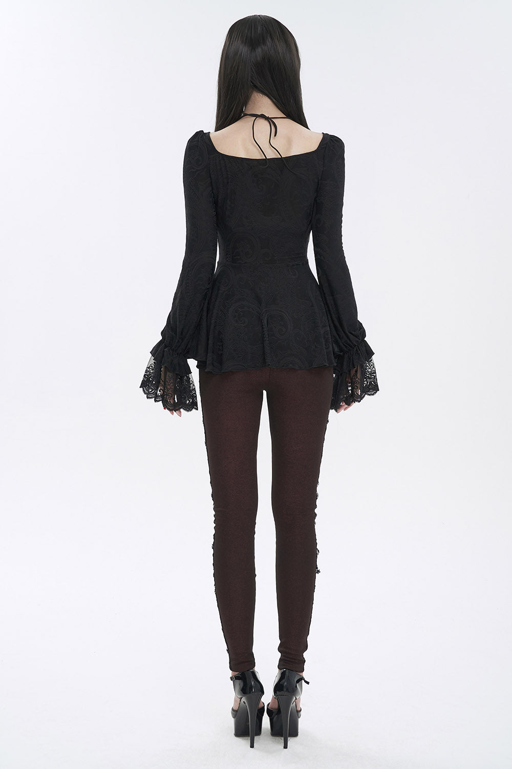 Romantic Goth Ruffles Top