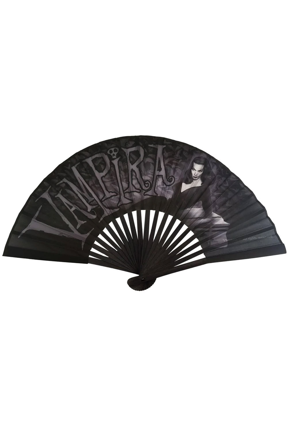 Vampira Coffin Fabric Fan