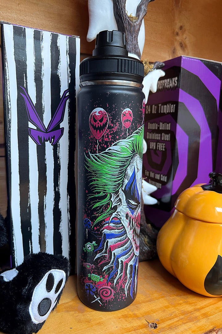 Killer Clowncore 24 Oz Water Bottle Tumbler