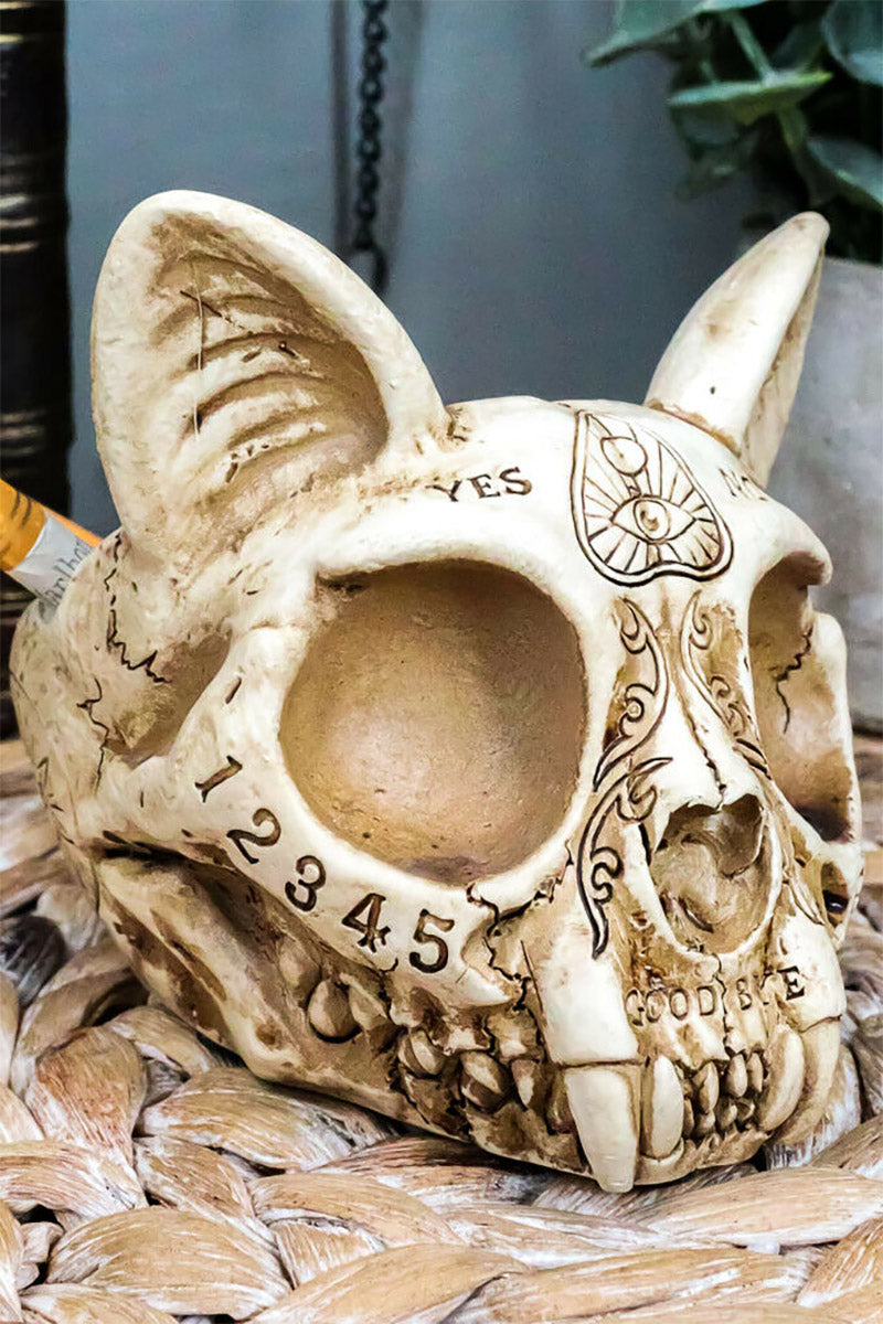 Spirit Cat Skull Ashtray