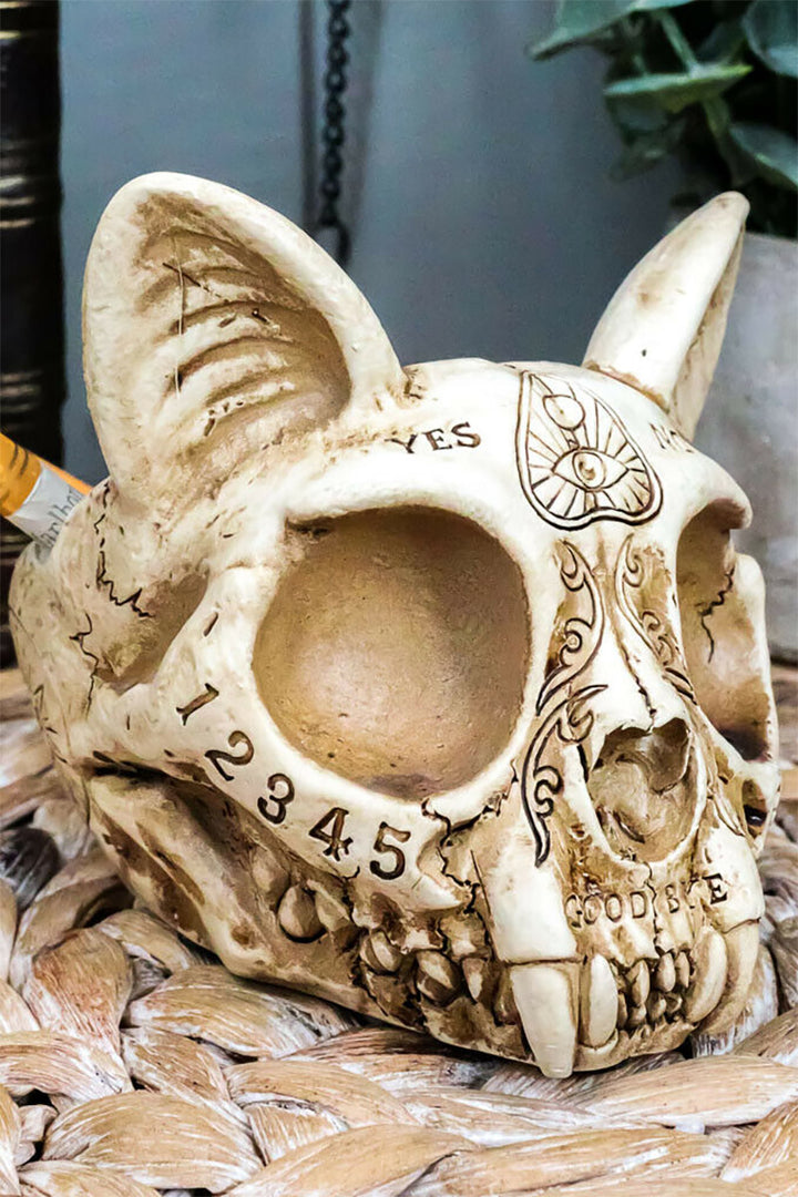 Spirit Cat Skull Ashtray