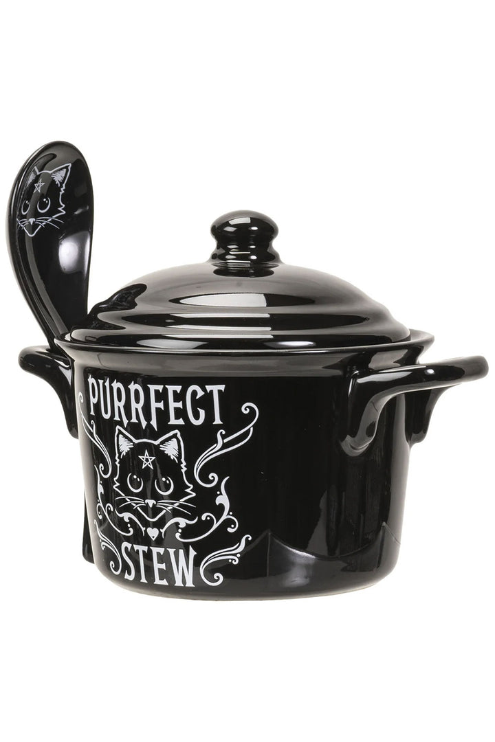 Purrfect Stew Bowl & Spoon Set