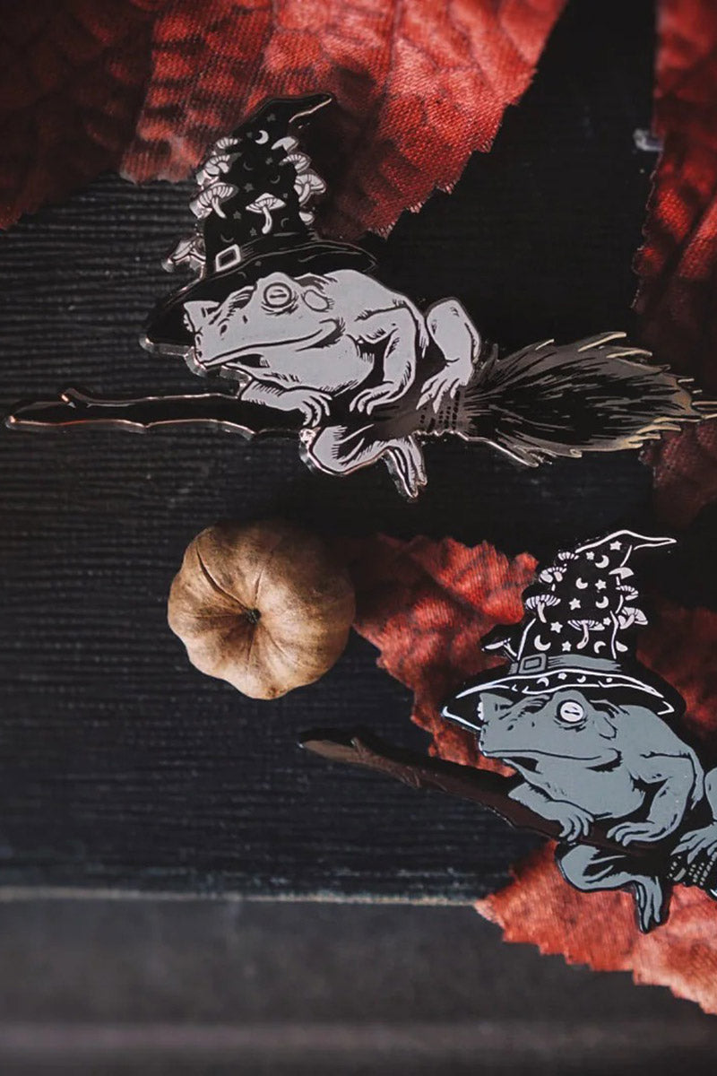 The Sticky Witch Toad Enamel Pin