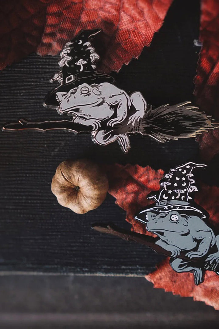 The Sticky Witch Toad Enamel Pin