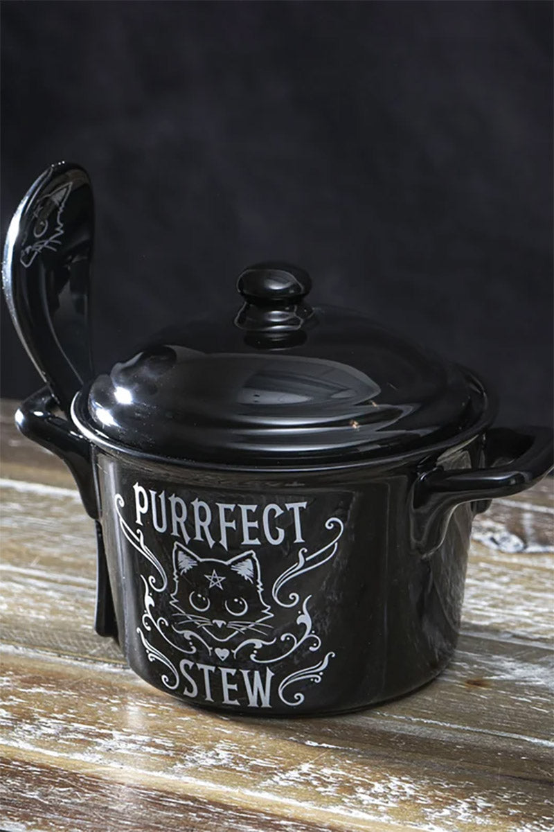 Purrfect Stew Bowl & Spoon Set