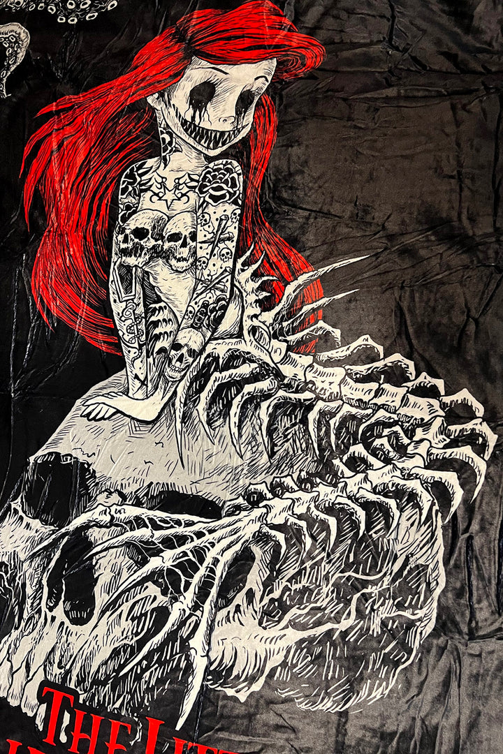 The Little Murdermaid Throw Blanket