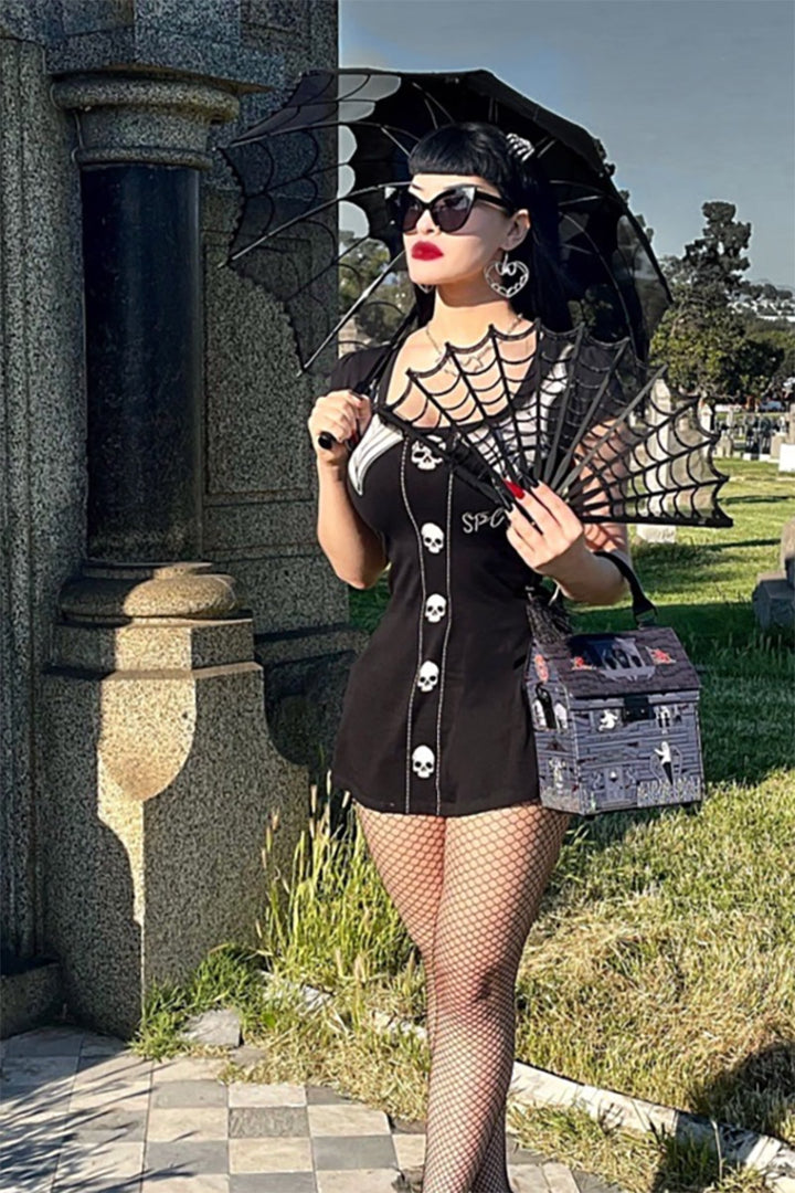 Spiderweb Lace Hand Fan