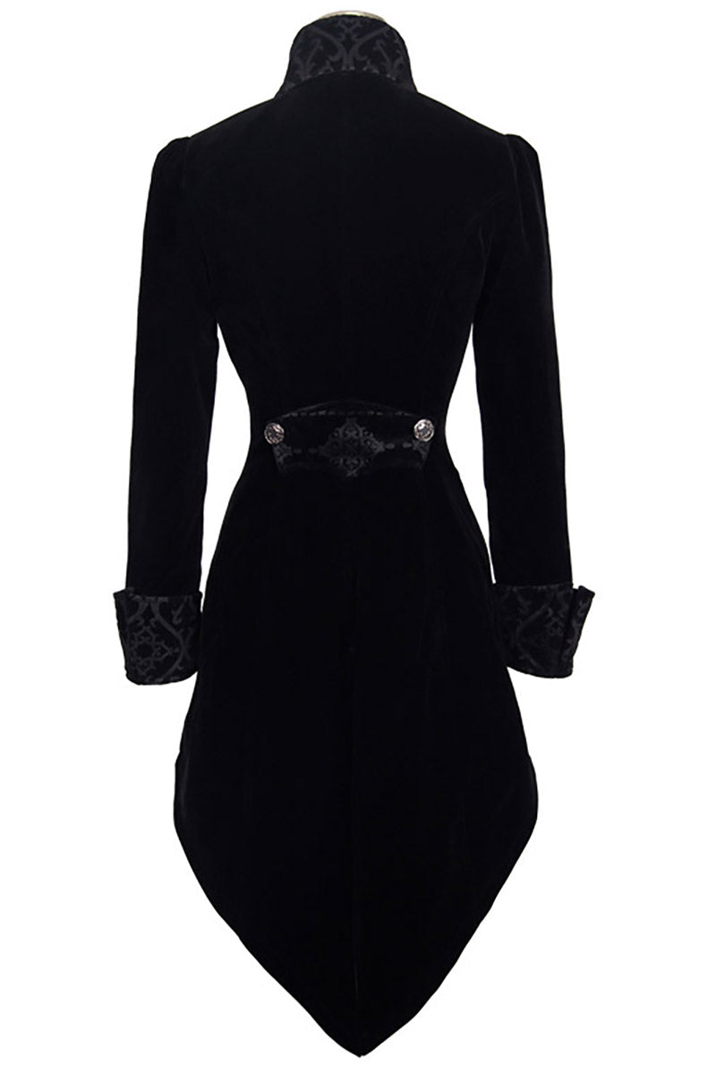 vampire buttoned gothic velvet victorian  jacket