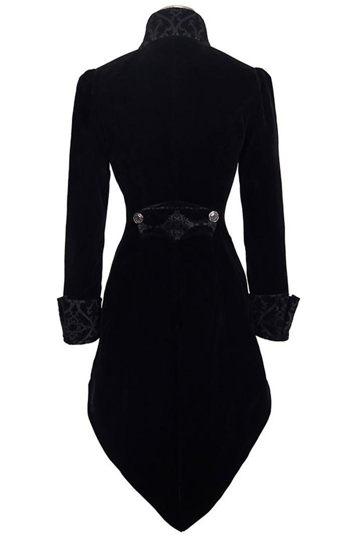 vampire buttoned gothic velvet victorian  jacket