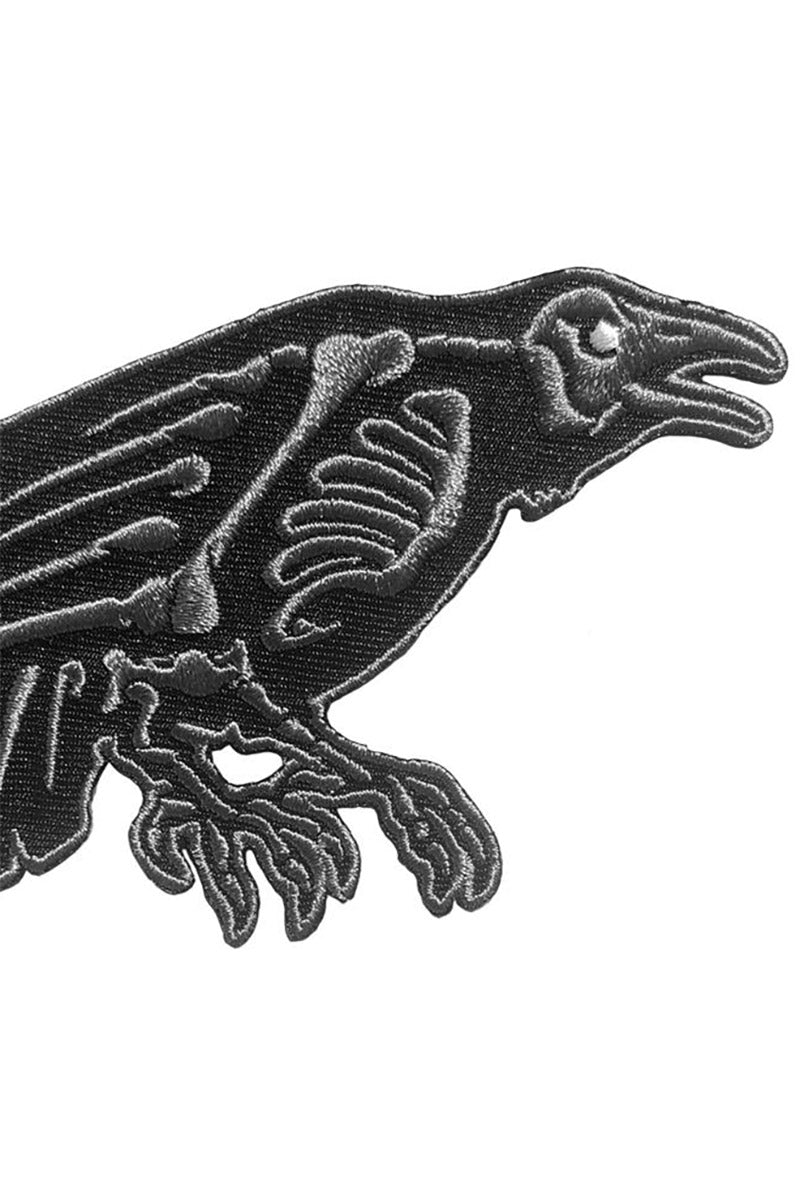 Skelli Bones Raven Patch