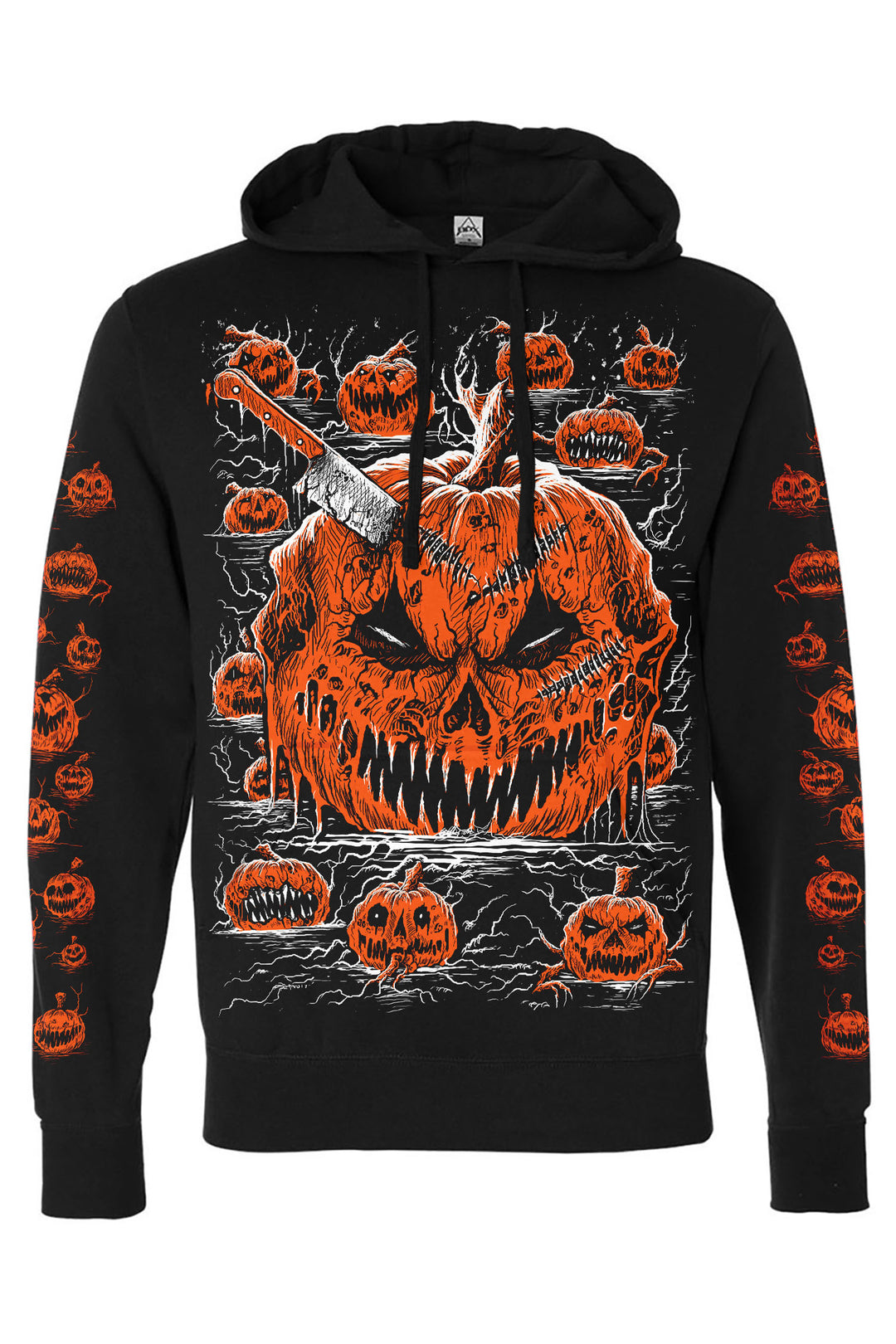 Possessed Pumpkin Patch Hoodie w/ Pumpkin Sleeves