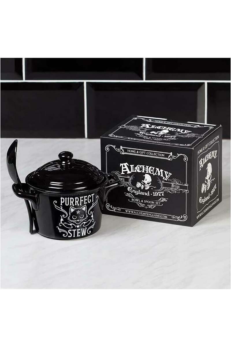 Purrfect Stew Bowl & Spoon Set