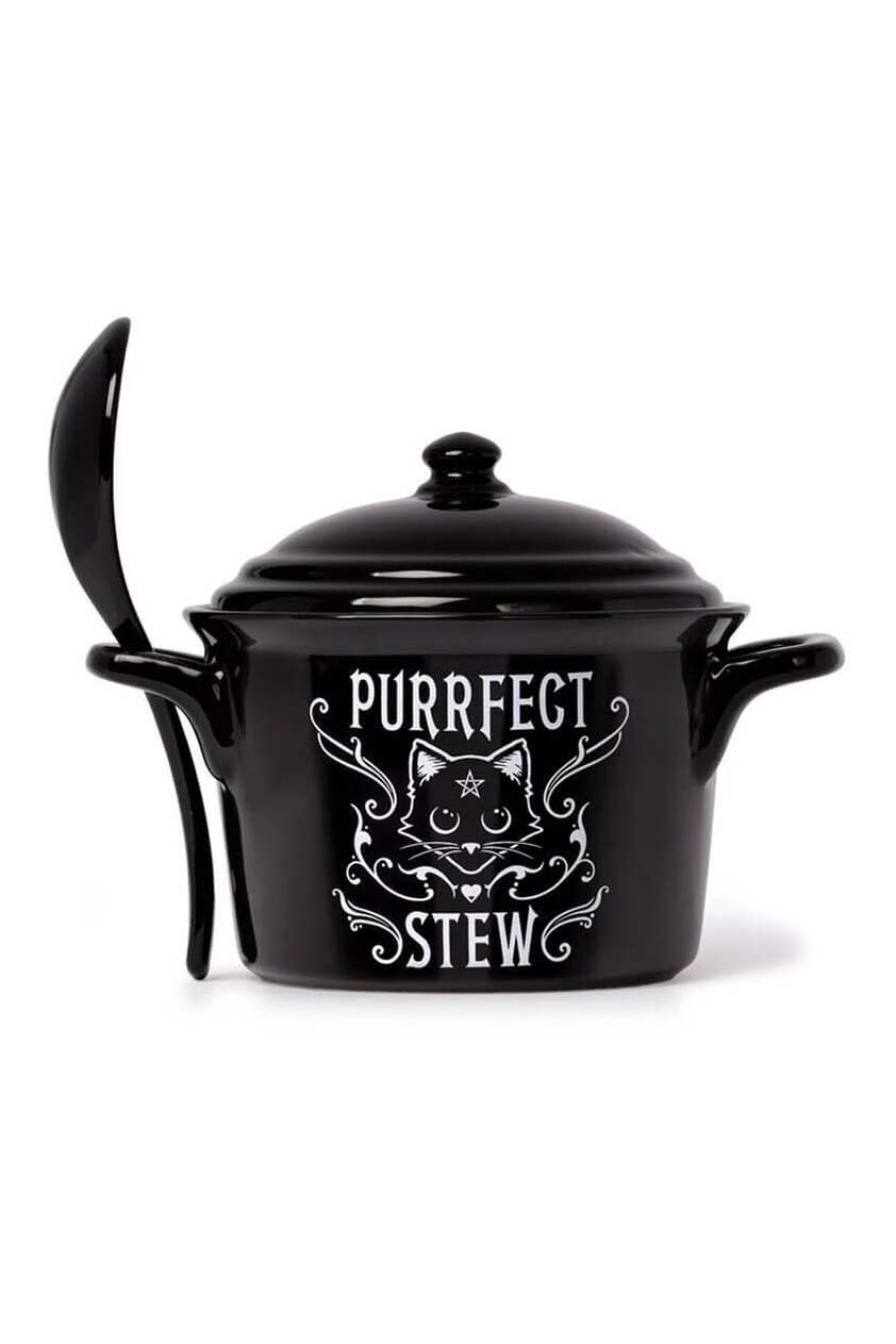 Purrfect Stew Bowl & Spoon Set