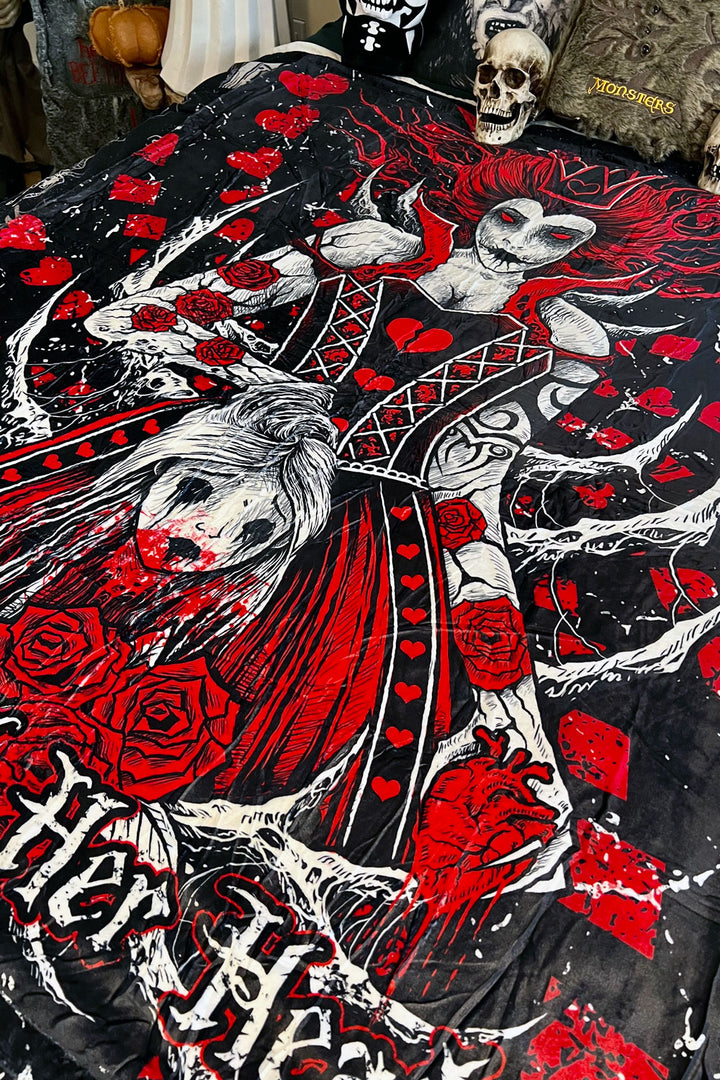 Queen of Hearts Throw Blanket