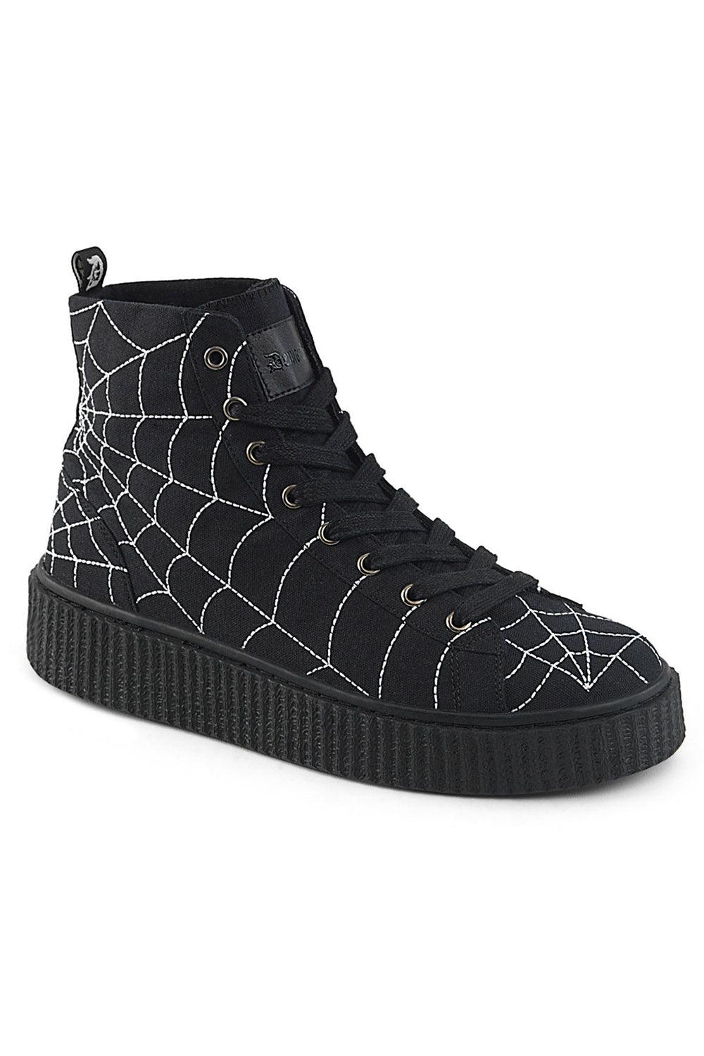 Demonia Arachnophobia Creeper Sneakers [SNEEKER-250 High Tops] - VampireFreaks
