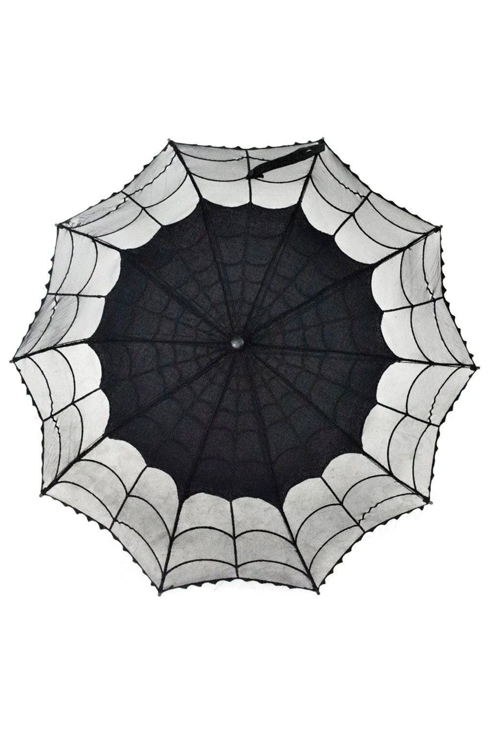 Sombrilla de encaje de telaraña