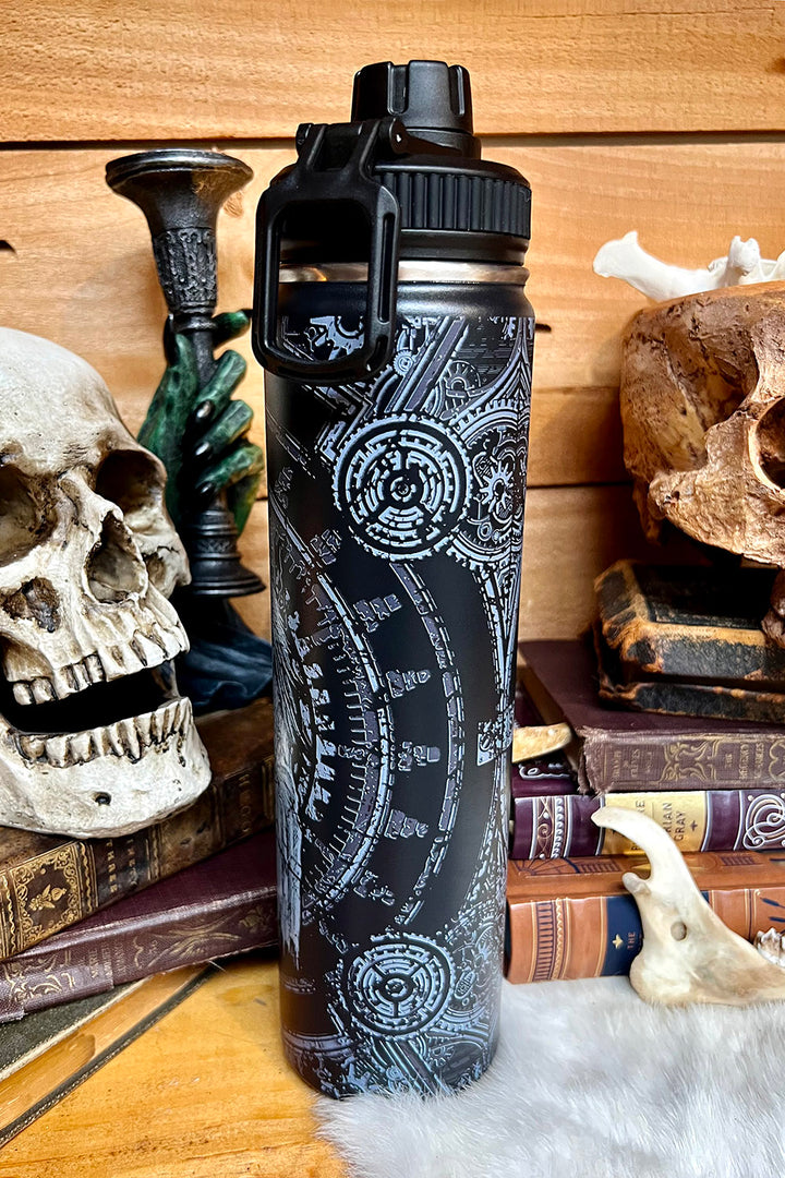 Plague Doctor 24 Oz Water Bottle Tumbler