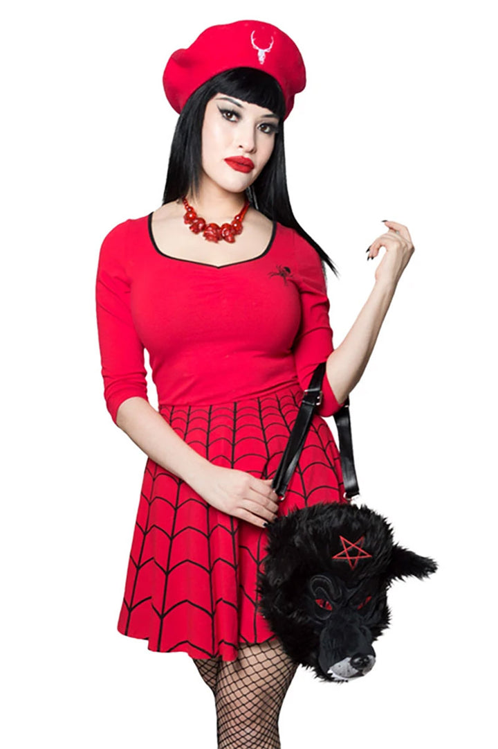 Wolfhead Plush Purse / Backpack